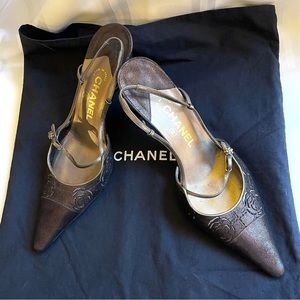 Chanel slingback sandals